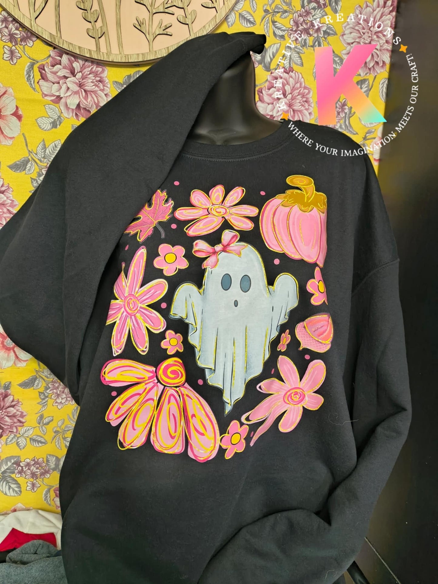 3X Halloween Ghost Sweatshirt