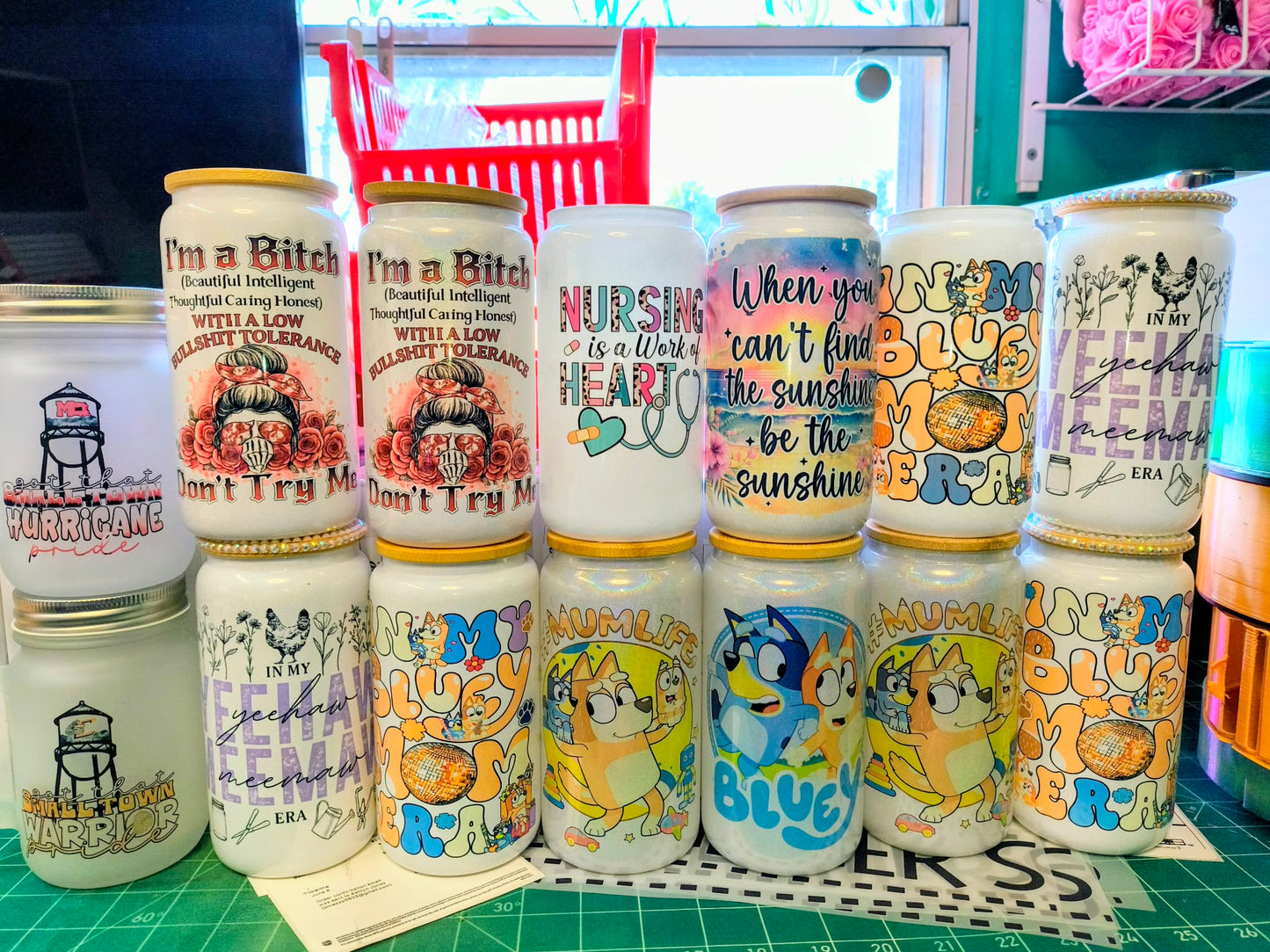 16oz Glass Can Tumbler Sale