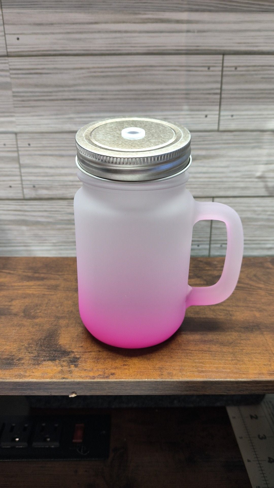 15 Oz Glass Mason Jars w/ Handles