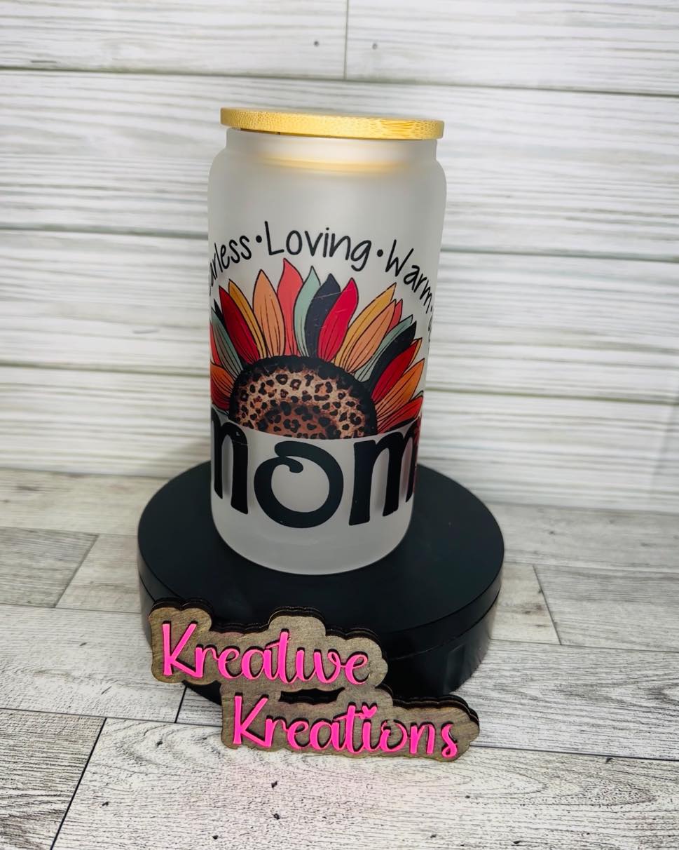Mom Glass Tumbler