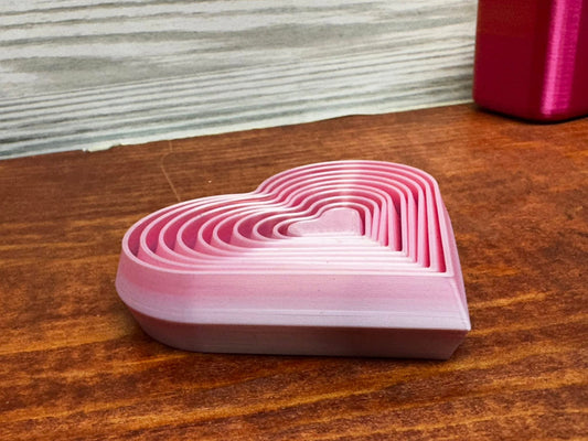 3d Printed Heart fidgets