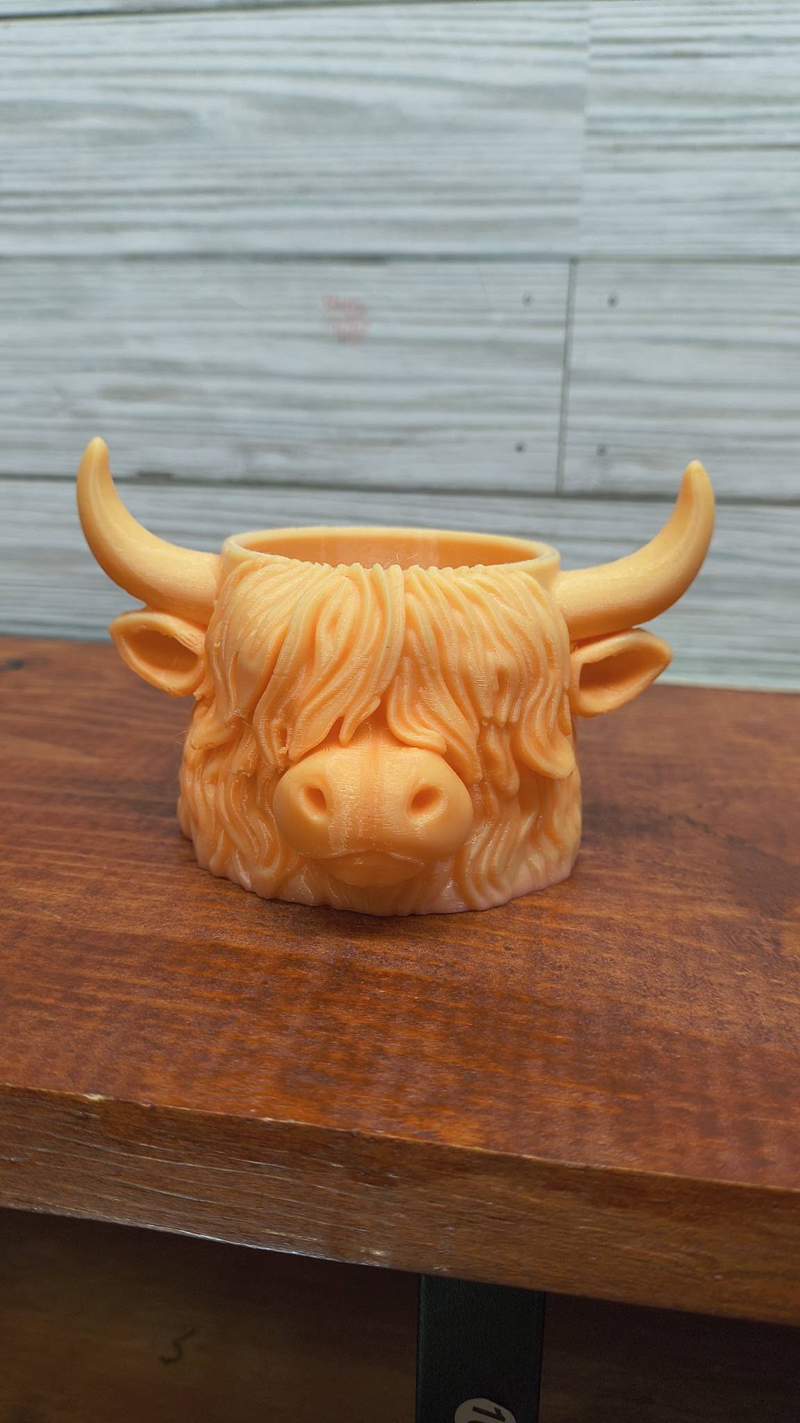 4.5in Highlands cow planter