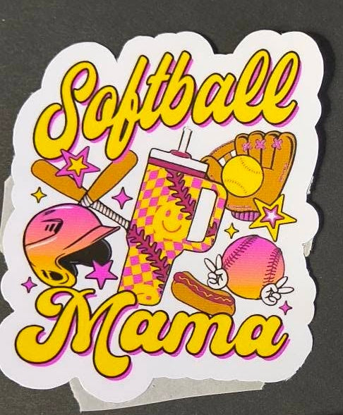 Softball Sticker