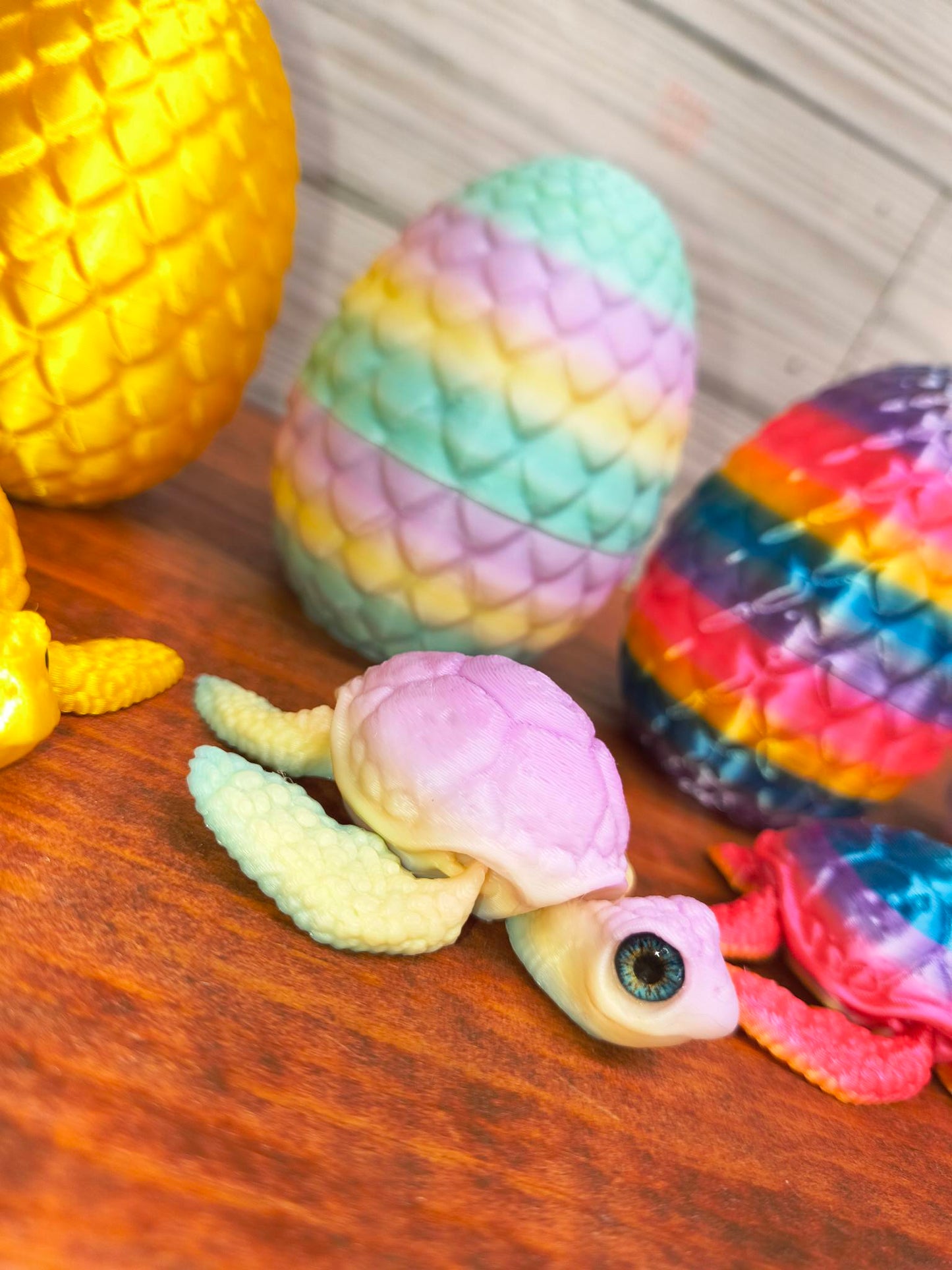 3d Printed Turtle with Egg