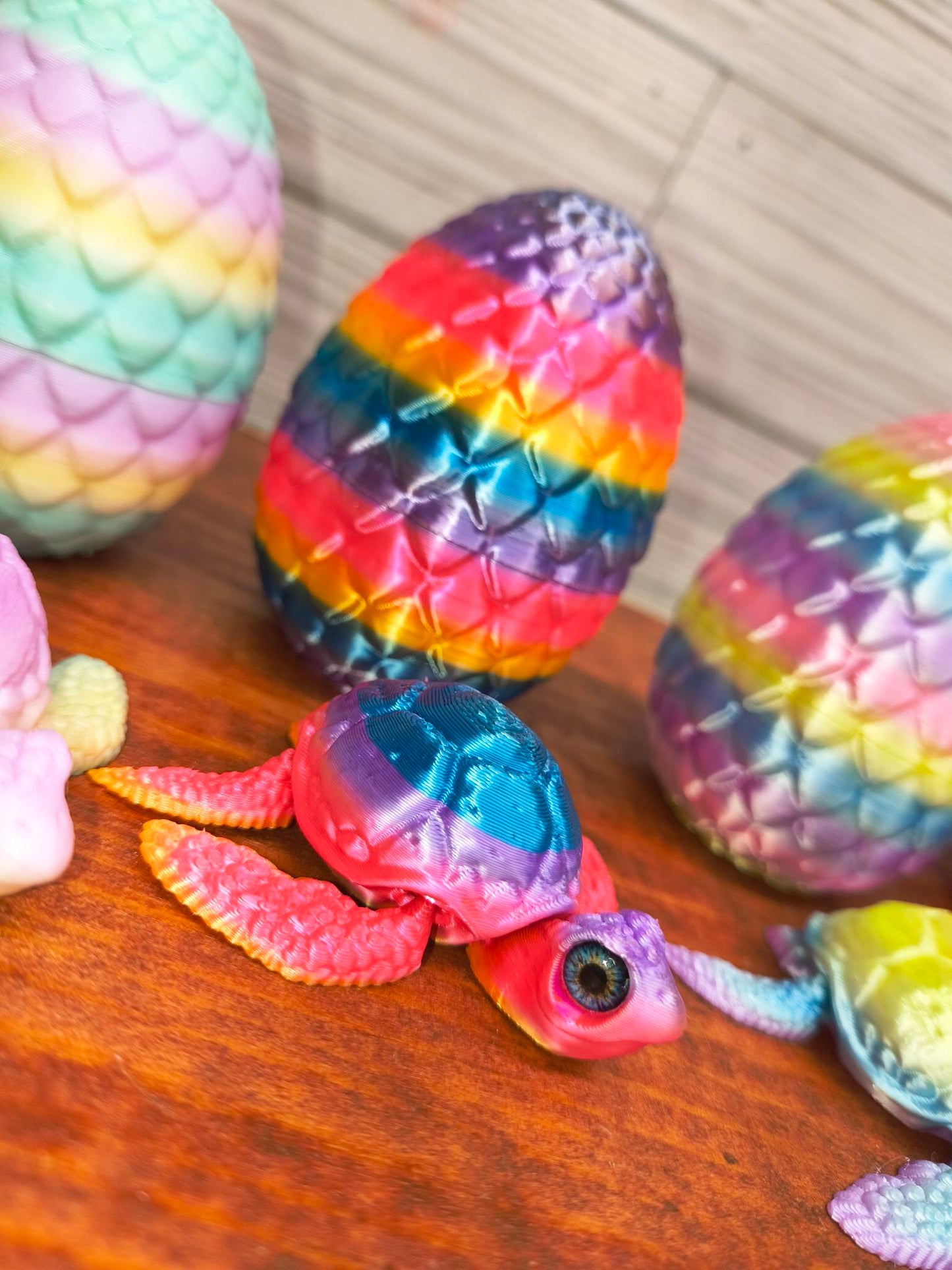 3d Printed Turtle with Egg