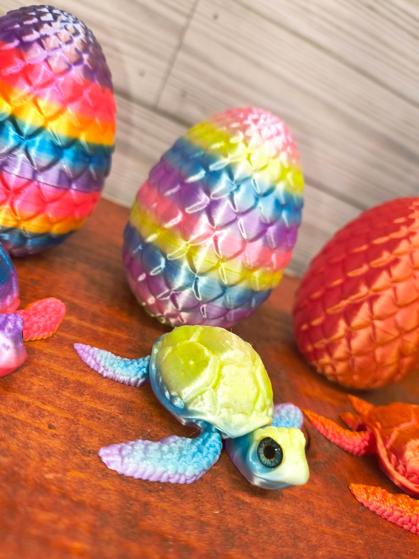 3d Printed Turtle with Egg