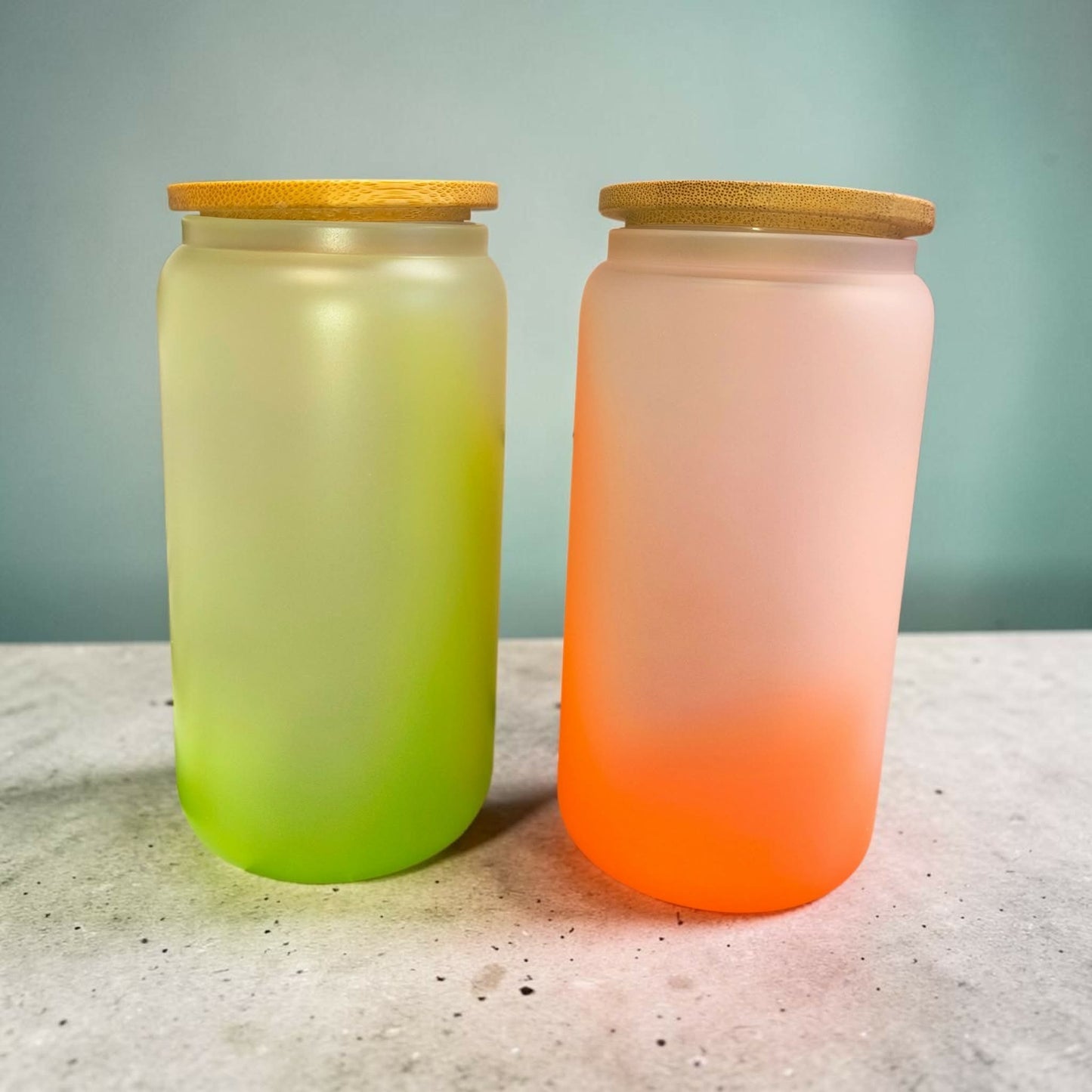 Personalized Cold Color changing glass tumbler